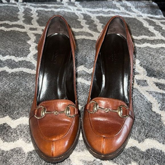 •Gucci horse bit heeled loafer• - Picture 5 of 13